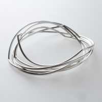 bangle silver wave