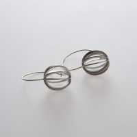 earrings, silver