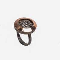 Zeerijp ring, gold,silver